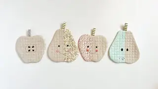 Apple Pear Coasters | Beginner Friendly Sewing | Holiday Gift Idea