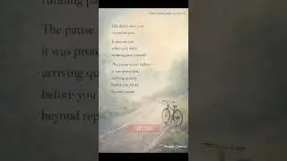 When Life Slows You Down to Save You | Simple Quotes