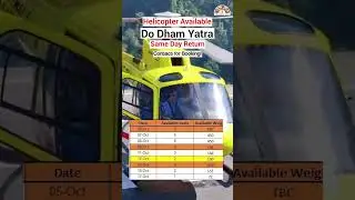 🚁Char Dham Yatra by Helicopter | Do Dham Yatra by Helicopter🚁