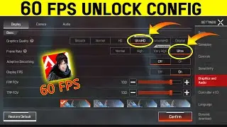 Apex legends mobile 60fps config | Apex legend mobile config | Apex Mobile BEST settings for NO LAG