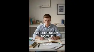 Study With Me | 2 Hours No Talk 📚 | Rain Sound + Focus Music #studywithme #focus #rainstudy