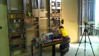 WhatchadoingPMCWest? Ruben leveling Hillrom headwall.