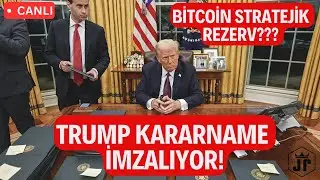 CANLI🔴ABD Başkanı Trump Kararname İmzalıyor! Bitcoin ve Altcoin'lerde Son Durum!