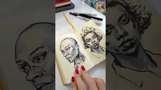 Draw with me | daily 20min portrait sketch #dailyart #sketchbook #drawing #portraitdrawing #sketch