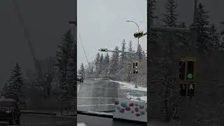 Snow in Reddeer Canada