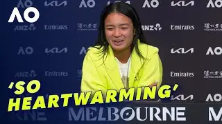 Alexandra Eala felt the love from the packed crowd on the outside court | Wide World of Sports
