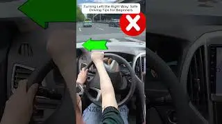 🚗 Turning Left the Right Way: Safe Driving Tips for Beginners#drivingwrittentestdmv #manual #tips