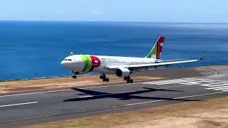 MADEIRA AIRPORT WINDY LANDINGS AND GO AROUNDS