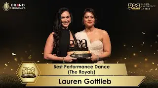 Best Performance Dance (The Royals) | Lauren Gottlieb Receives Award | Global Excellence Awards 2025