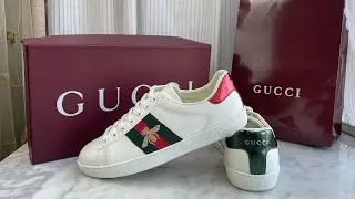 Gucci Ace Sneaker With Bee Review #review #unboxing #shoes #sneakers