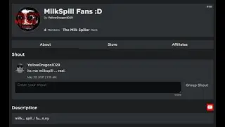 JOIN THE MILKSPILL ROBLOX GROUP :D (link in desc)
