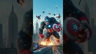Evolution Of Captain Gorilla | Captain America #avengers #short #video #Marvel
