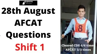 AFCAT 1st shift 1st day Analysis. Paper tough?