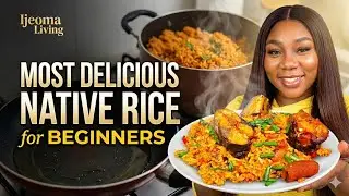 How to make African Native Rice ( palm oil Rice)