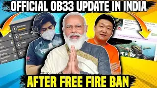 Official OB33 Update In India|| Garena Free Fire Heroes Arise Update|| After Free Fire Ban 💔🇮🇳