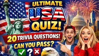 USA General Knowledge Quiz &ndash; 20 Questions Most People Fail! || American Gk quiz 2026 |