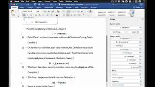 Word - Quick Intro to Styles and  Show Hide Codes