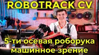 Промышленный робот-помощник Robotrack CV с пяти осевой роборукой и машинным зрением
