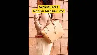 Michael Kors Marilyn Medium Tote &hearts;️ Pale Peanut #mktotebag Mktote #Michaelkorsmarilyntotepalepeanut