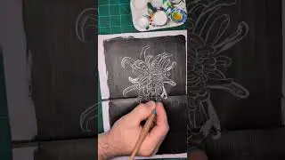 the whole #Chrysanthemum in 1 minute. #speeddrawing #art #inktober #ink #fwink