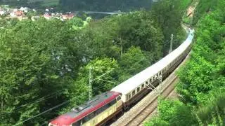 TEE mit 218 105 und 103 222 bei Neckargerach
