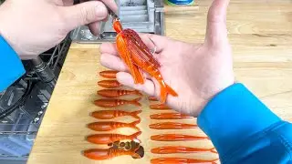 Прицепы для ловли на приманку! - Мягкий пластик Fire Craw - Рыболовный AI Split Tail/Lurecraft Chatter Trailer