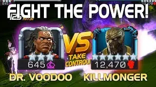 Fight the Power! Dr. Voodoo vs. Killmonger (6* R2) w/ Tips (Masochism Counter) | MCoC