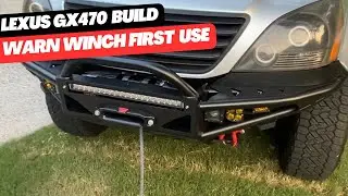 GX470 Build - Warn EVO 10s Winch (First Use)