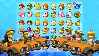 Discover All Princess Peach Costumes in Mario Kart 8 Deluxe!