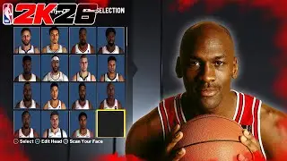 BEST MICHAEL JORDAN FACE CREATION in NBA2K26!! 6'6 DEMI GOD 