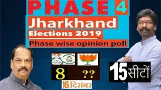 Phase 4 : झारखंड विधानसभा चुनाव  opinion poll 2019 FINAL