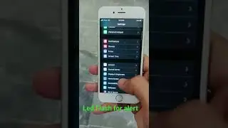 Turn on Notification Led light in iphone🍎