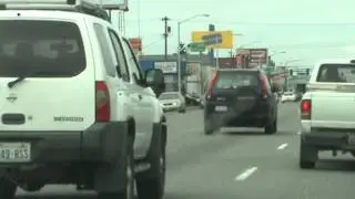 Driving on Broadway in Everett