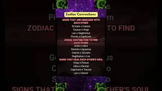 Zodiac Connections 🔮 | Secrets You Need to Know #shorts #zodiacsigns #horoscope #fyp #astrology