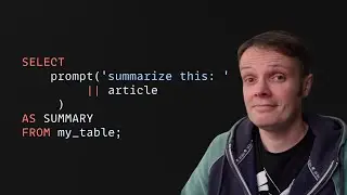 How to Prompt Your LLM Directly from SQL