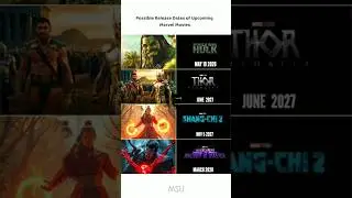 Upcoming Marvel Movies Release Dates #shorts #marvel #movies #mcu #avengers #thor #hulk #fypシ゚viral