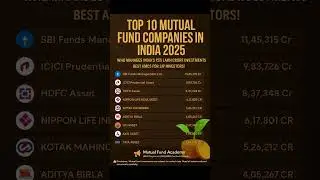 &ldquo;India&rsquo;s Top 10 Mutual Fund Companies 2025 | Best AMCs for SIP & Long-Term Investment&rdquo;