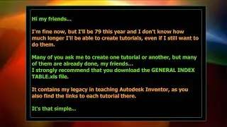 Tutorial Inventor  - 356 Please download GENERAL INDEX TABLE