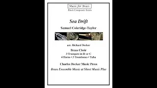 Sea Drift by Coleridge Taylor arr. Brass Choir #BlackComposer #BrassEnsemble
