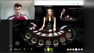 ONLINE BLACKJACK WITH LIVE DEALER   NICE PROFIT AT THE END!!!