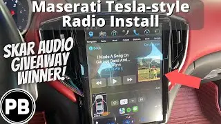 Maserati Ghibli Tesla Radio Install & Giveaway Winner