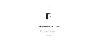 Transform Pattern Rotate Pattern Pivot Point