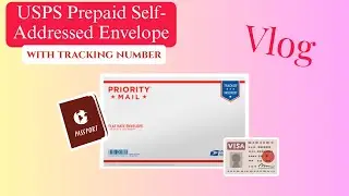 USPS Prepaid Envelope with Tracking Number for Passport Applications 📬