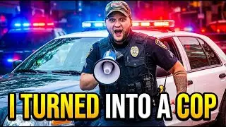 I TURNED INTO A COP | ON SET WITH KALEB SANDERS