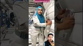 वाह! How Astronauts Drink water in Space! 🚀 |international space station #spacestationearth #shorts