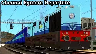 Engine Couples with Chendur Express and departs Chennai Egmore | Train Simulator 2018