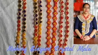 Learn to make elegant crystal mala at home in covid time