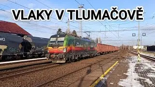 Vlaky v Tlumačově 31.12.2025 #train #českédráhy #trainspotting #railway #automobile #vlaky #rail 