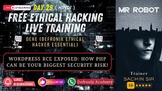 Day-29 Wordpress Remote Code Execution Vulnerability - Ethical Hacking Free DEHE Course [ Hindi ]