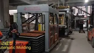 Full-automatic brick production line process